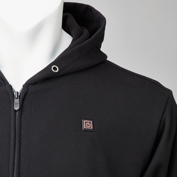 Black High Visibility Electric Heated Jacket Polyester S-3XL