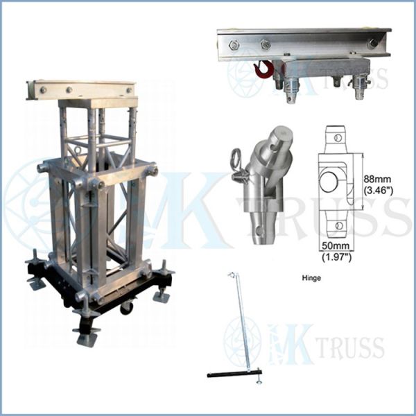 Black and Customized Sleeve Block for Ground Support Tower System 520mm 760mm