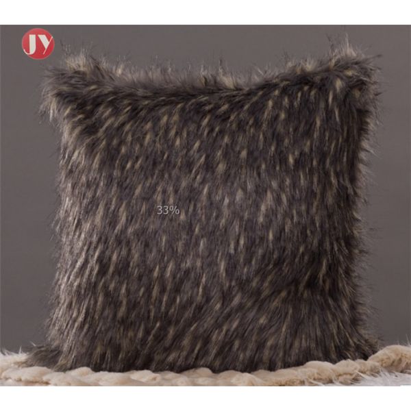 Super Soft Plush Mongolian Fur cushion Cover , Mongolian Fur Throw Pillow cover