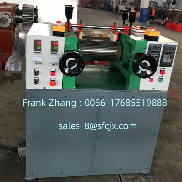 Quality Variable Speed Control 2 Roll Rubber Mixing Machine , 16" Open Rubber Mixing Mill Customization for sale
