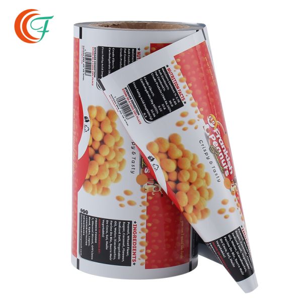 Peanuts Food Grade Thermal Laminating Film Roll Plastic Packaging Film BOPP Metalized Film