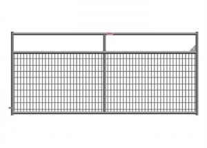 China Weather Resistant 10 Ft Metal Farm Gate , Wire Filled Steel Tube Farm Gates wholesale