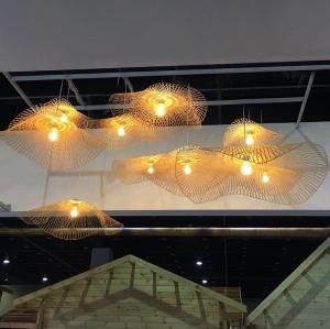China Handmade Rattan pendant light fixtures For Kitchen Dining room Bar Lighting Fixtures (WH-WP-01) wholesale