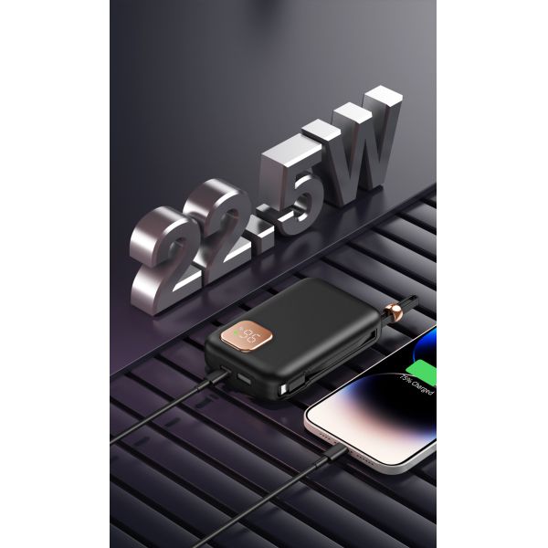 Magnetic Wireless Power Bank Charger 22.5w Pd 10000mah For Iphone Mobile Phone