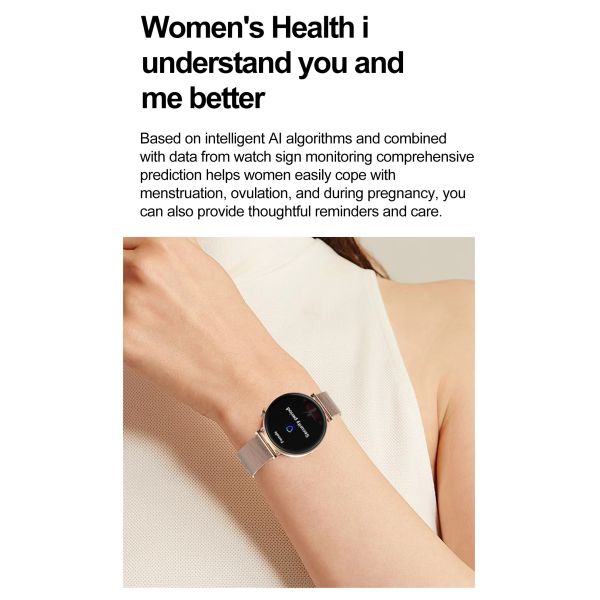 OEM HK41 Women'S Bluetooth Watch 1.32 Inch Oled Display 235mAh