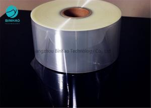 China Self Adhesive Transparent PVC Rolls Flexible Packaging Film With Inside Paper Core 76mm on sale