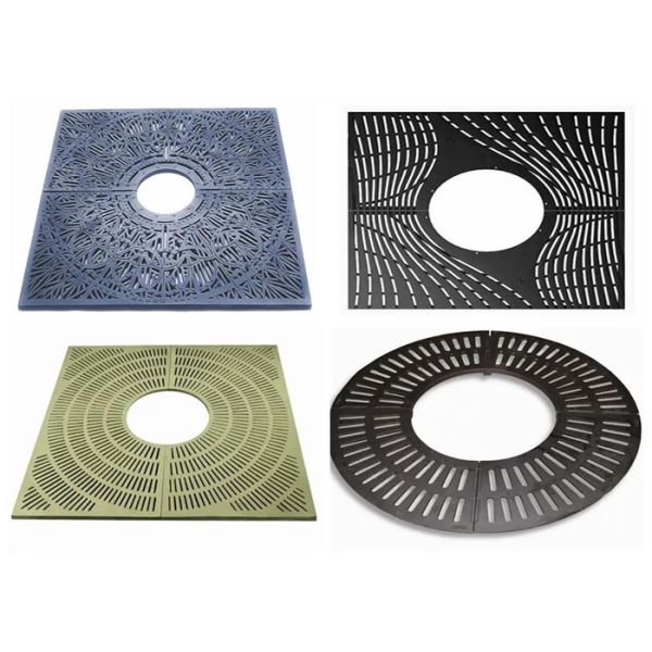 Round Cast Iron Tree Grates Strong Corrosion Resistance For Urban Construction