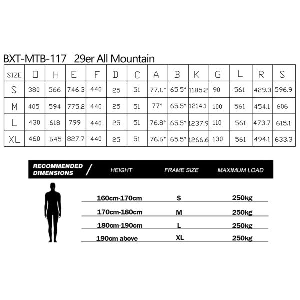Full Suspension Hardtail Mountain Bike Carbon Frame MTB Frame 29 Boost