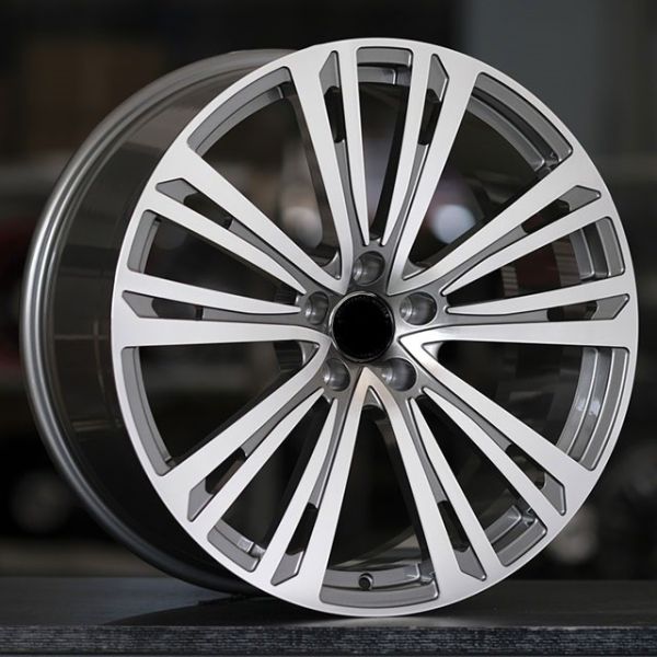 Titanium Machine Face Gloss black''forged wheels for Audi Q7
