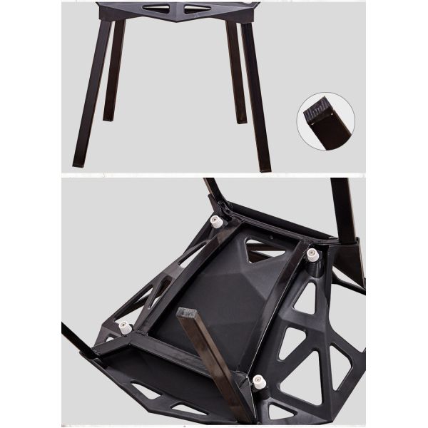 Modern Kids Plastic Chairs With Integral Moulding Hollow Structure