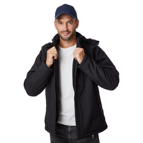 Washable Electric Winter Coats For Men Windproof Polyester Cotton