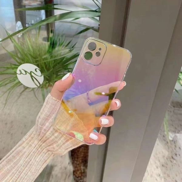 Electroplated Shockproof Phone Cases For Iphone 11 12 Pro Max Gradient Design