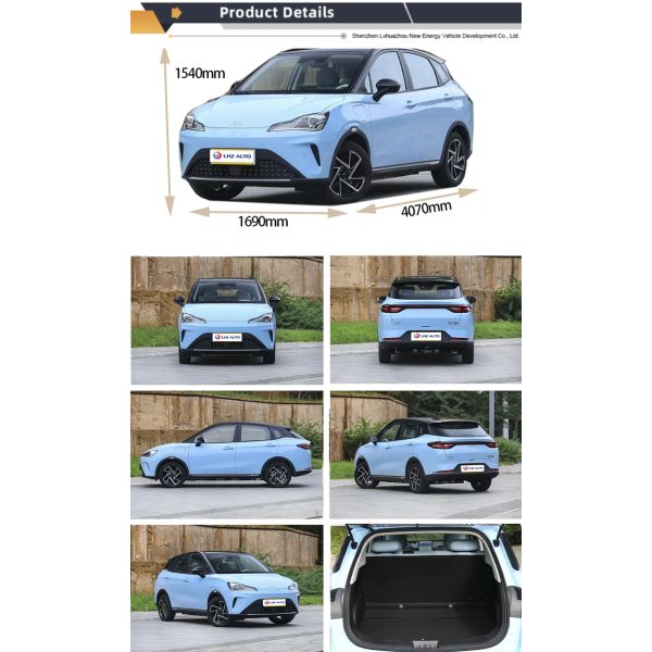 High Speed EV Electric Mini Cars Auto Electric Vehicle with 0.5 Hour Charging Time