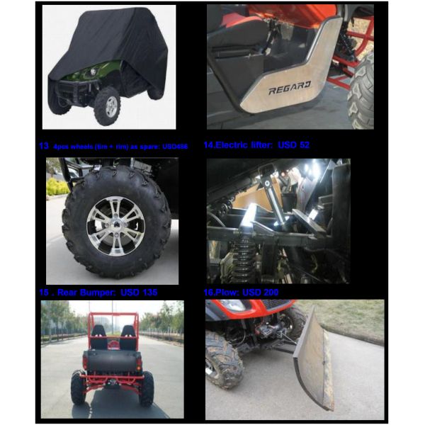 5KW/8KW 4WD ELECTRIC UTV 4 SEATS 4X4 RECREATIONAL UTILITY VEHICLE FOR SALE