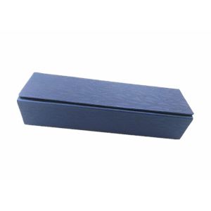 China Rectangle Iron Optical Glasses Case Dark Blue Handmade Eyeglass Case on sale