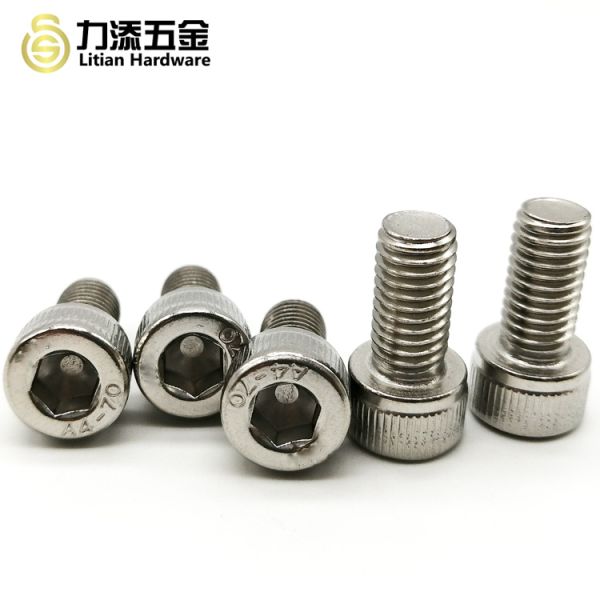 SS304 Metal Screw Fasteners , M10 Socket Head Cap Screw Din 912 Grade A4-70
