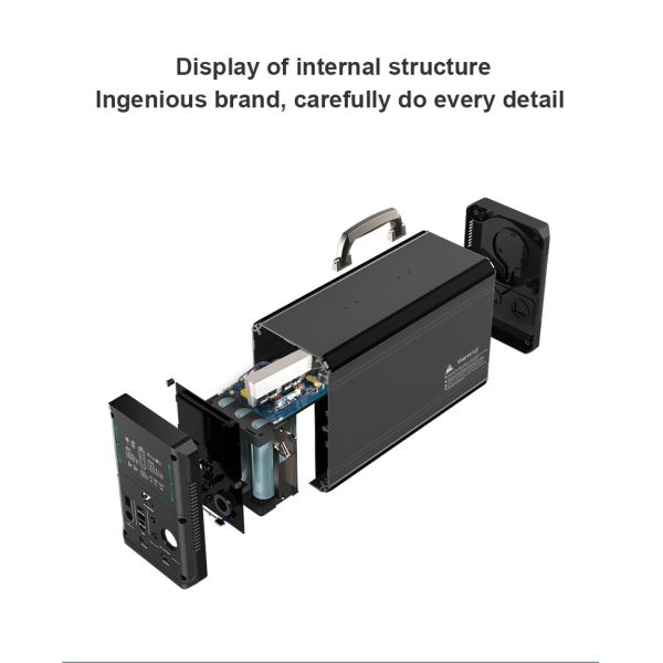 Pure Sine Wave Solar Power Station 1075WH 1000W Lithium Iron Phosphate Battery Pack