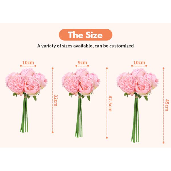 Artificial Bendable Flowers Garland Silk Rose Vine Wall Decoration Backdrop 3