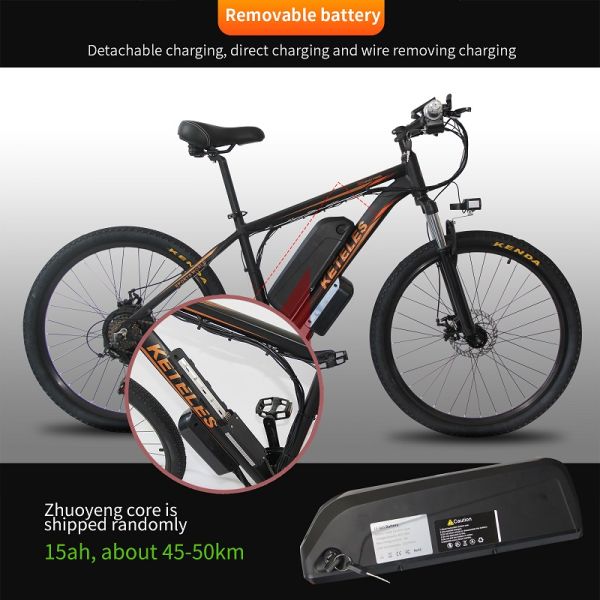 130km 26 Inch Electric Mountain Bike , 23AH Battery Powered Mountain Bike