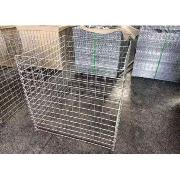 Galfan Gabion Basket 5.0mm Mesh Wire with 300g/m2 Geotextile