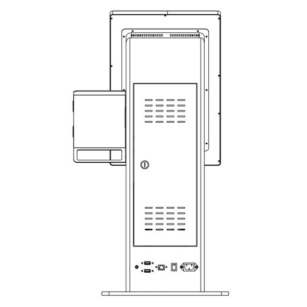 Windows Self-Order Kiosk with Interactive Touchscreen for Retail and Foodservice