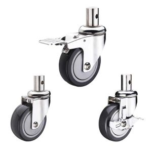 300lbs Capacity 5 Inch Polyurethane Wheels , ISO9001 Industrial Polyurethane