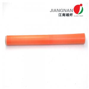 China 0.25mm 280g  E - Glass Orange Acrylic Coated Fibreglass Fabric Glass Fiber Cloth wholesale