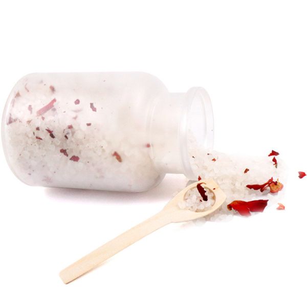 Spa Lavender Muscle Soak Bath Salts , Organic Rose Petal Bath Salts With Flower