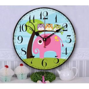 Buy cheap brief owls Europe mounted decorative Wooden digital wall clock for meeting room from wholesalers