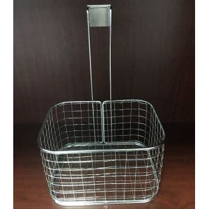 China SS304 Metal Houseware silver Plating Wire Mesh Hanging Baskets wholesale