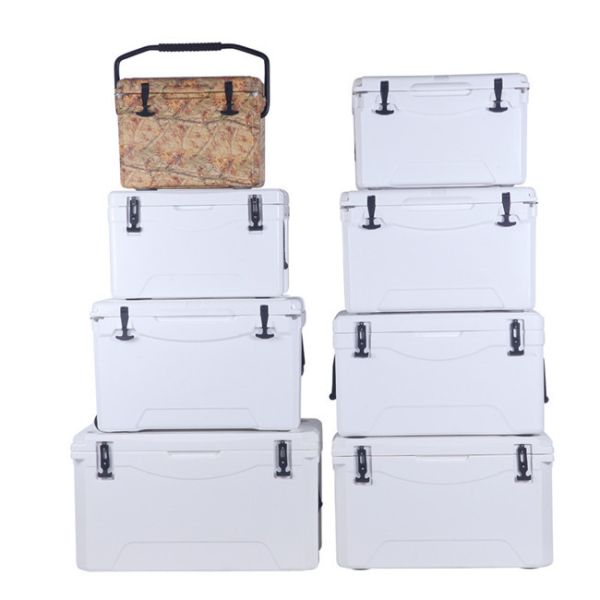 Rotomolding Plastic Insulated Ice Box 116QT Beach Cooler Box