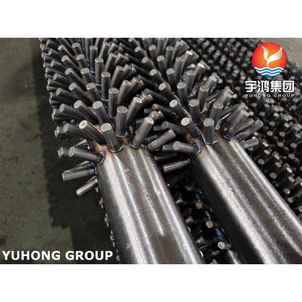 ASTM A213 T9 Alloy Steel Studded Fin Tube With Alloy / Stainless Steel Studs For Boiler or Heater