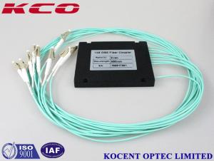 China GPON EPON FTTH 1x8 Multimode Fiber Optic Splitter , OM3 Optical Fiber Coupler 50/125 on sale