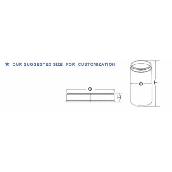 Customized Sports Nutrition Packaging Food Grade Plastic Material Silver Metalized Protein Powder Canister