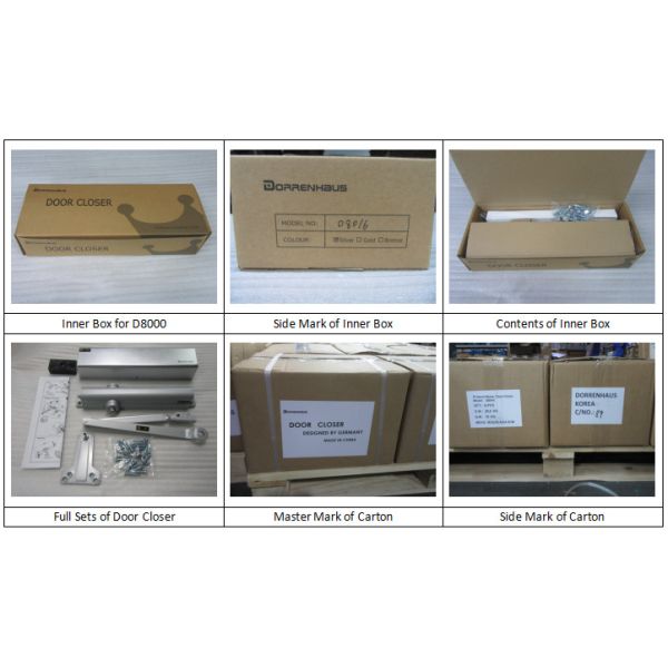 1500mm 150kgs Aluminium Alloy Fireproof UL Door Closer