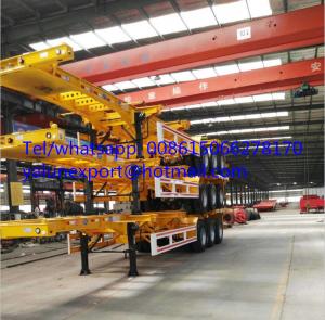 China good price container chassis 20ft 40ft skeletal trailer on sale wholesale