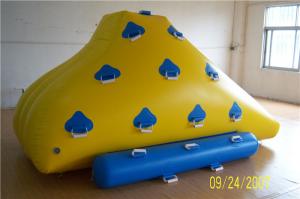 China Funny Floating Inflatable Water Games , Inflatable Rock Climbing Wall For Water Leak Proof wholesale