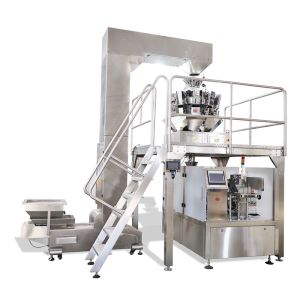 China Multifunction Frozen Food Premade Bag Packaging Machine PLC Control on sale