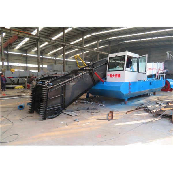 Hydraulic River 4000M/H Trash Skimmer Machines With Storage Bin