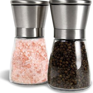 Stainless Steel 132mm 235g 170ml Shaker Salt Grinders