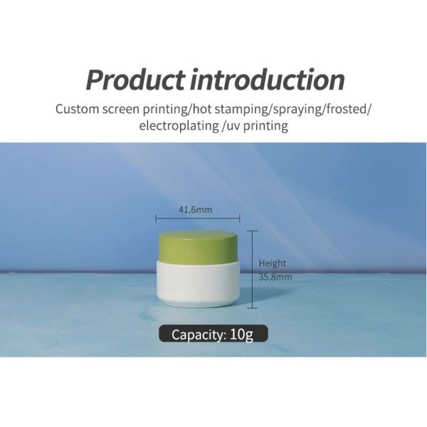 10g Lip Balm Containers Empty Double Wall PP Jar Cosmetic For Packaging