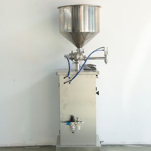 China Semi Automated Vertical Paste Liquid Filling Machine 304 Stainless Steel wholesale