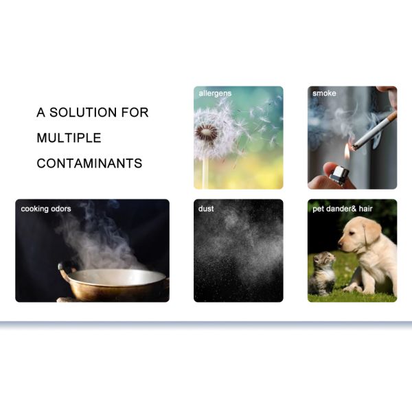 120m3/H Desktop Air Purifier Ultraviolet Light H13 Hepa Filter Air Purifier