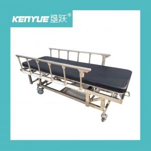 China Stainless Steel Manual Adjustable Height Emergency Ambulance Stretcher Trolley on sale