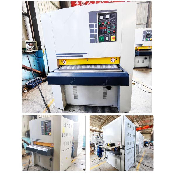 190mm Third Roller Diameter Double-Sided Sanding Machine for Wooden Boards at 0.6Mpa