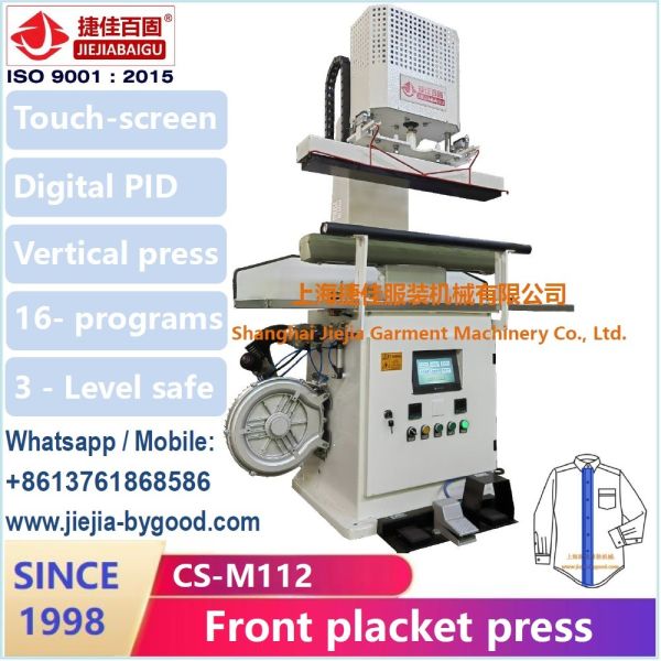 220V Electric Vertical High Pressure Shirt Pressing Machine For Collar Cuff Press