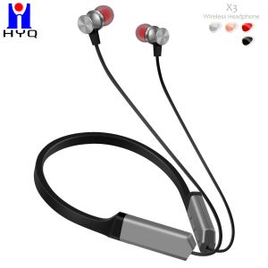 China Winding Preventing 8h Wireless Neckband Earbuds With Silicon Holder wholesale