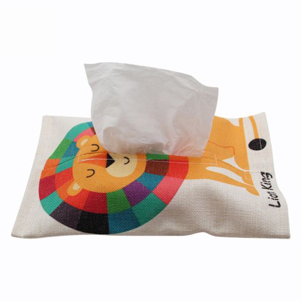 Custom Sublimation Blank Linen Tissue Box Photo Printing Tissue Bag Case Eco-Friendly
