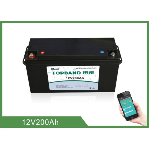 High Rate Discharge 12V 200Ah Bluetooth Lithium Battery Lifepo4 Cells