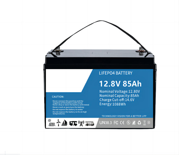 Enviromental Friendly High Performance 12.8V 85AH SLA Replacement LifeP04 Lithium Battery Built in BMS For Solar Light